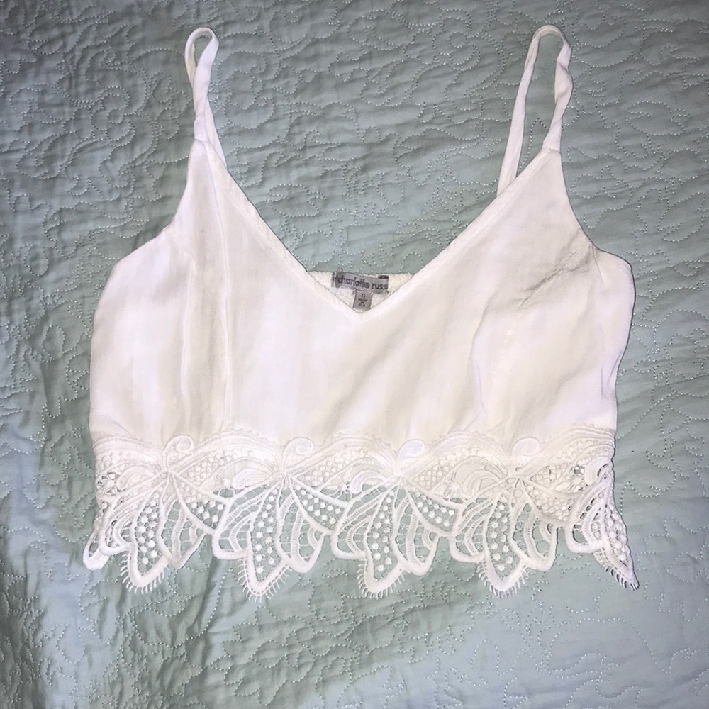 Macramé crop top